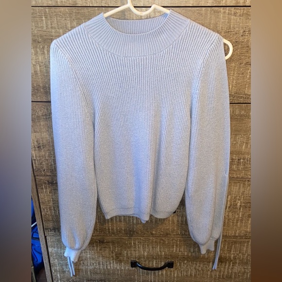 Willow & root lace-up mock neck sweater - Picture 2 of 9